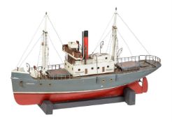 A fine model of a live steam ship 'Saracity'