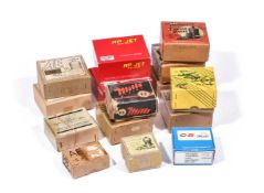 A collection of various boxed diesel and glow model engines