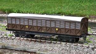A well built 5 inch gauge Great Western 18 ton 'Siphon F' railway wagon No 1546