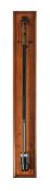 AN EARLY JAPANNED AND LACQUERED BRASS FORTIN-PATTERN LABORATORY/STATION MERCURY STICK BAROMETER