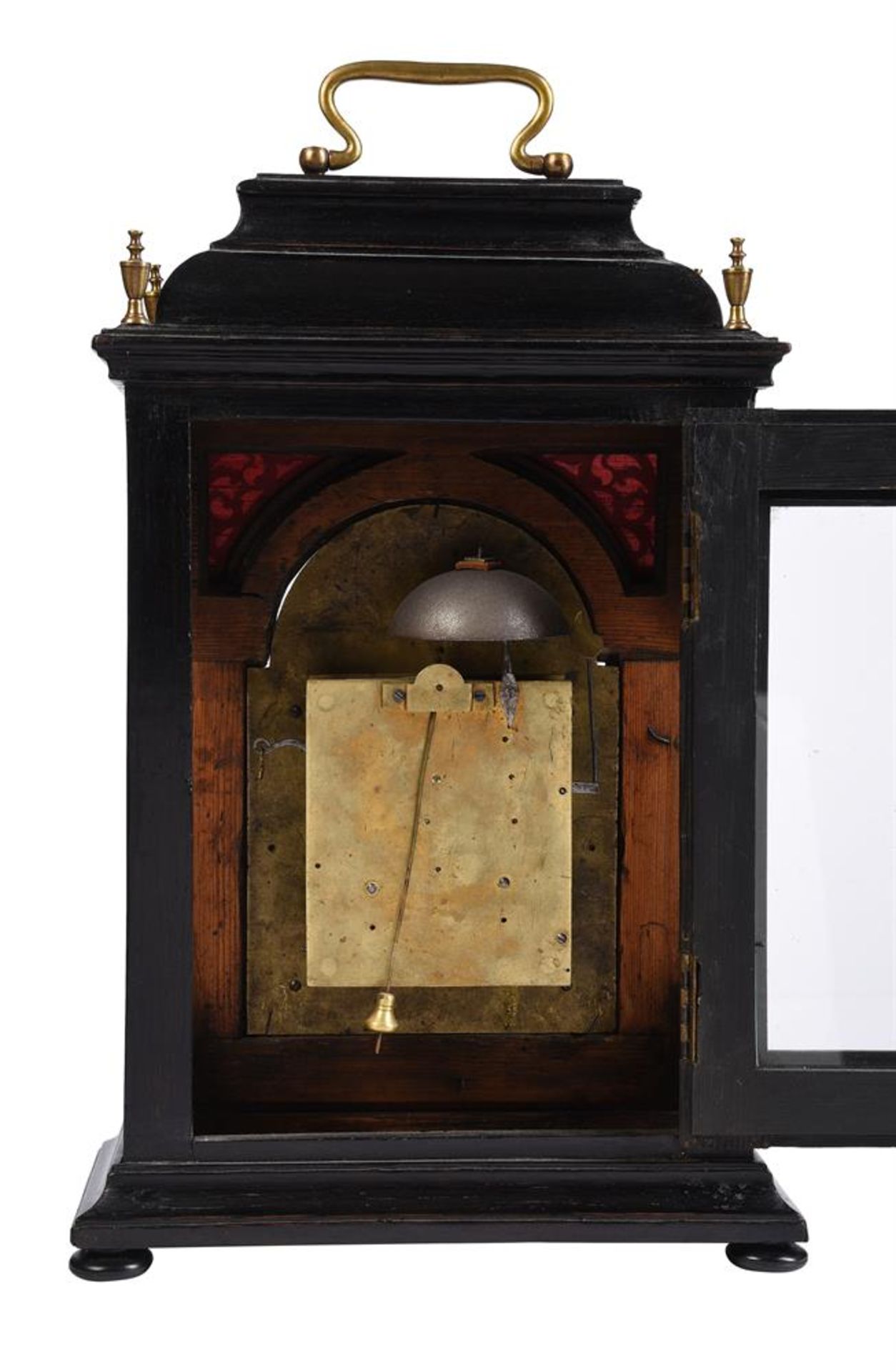 A VIENNESE EBONISED TABLE CLOCK WITH TRIP HOUR REPEAT - Bild 2 aus 3