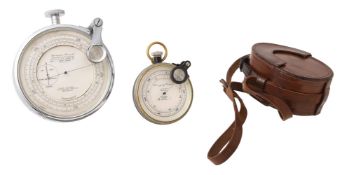 TWO ANEROID SURVEYING BAROMETERS