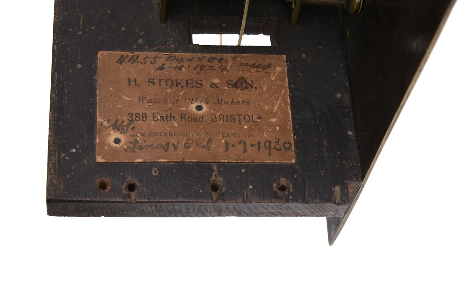 A GEORGE II BLACK JAPANNED EIGHT-DAY LONGCASE CLOCK - Image 6 of 6
