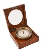 A VICTORIAN BRASS VIDIE-PATTERN ANEROID SHIP’S BAROMETER