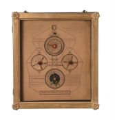 A VERY RARE WILLIAM IV LUNAR WEATHER PROGNOSTICATOR