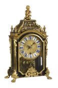 Y A FRENCH REGENCE SMALL BOULLE BRACKET TIMEPIECE