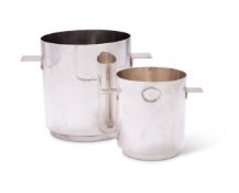 TWO FRENCH ELECTRO-PLATED ICE BUCKETS, CHRISTOFLE