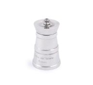 A LARGE SILVER PEPPER MILL, J. A. CAMPBELL