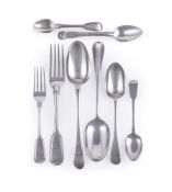 A COLLECTION OF MISCELLANEOUS SILVER FLATWARE, VARIOUS MAKERS