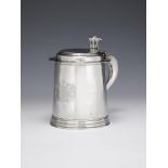 A QUEEN ANNE WEST COUNTRY SILVER TANKARD, JOHN ELSTON