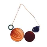 TAHER CHEMIRIK, A HARDSTONE MODERNIST NECKLACE