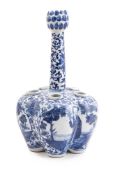 A LARGE CHINESE BLUE AND WHITE 'CROCUS' VASES