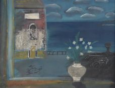 λ John Piper (British 1903-1992), The Vase of Flowers by an Open Window