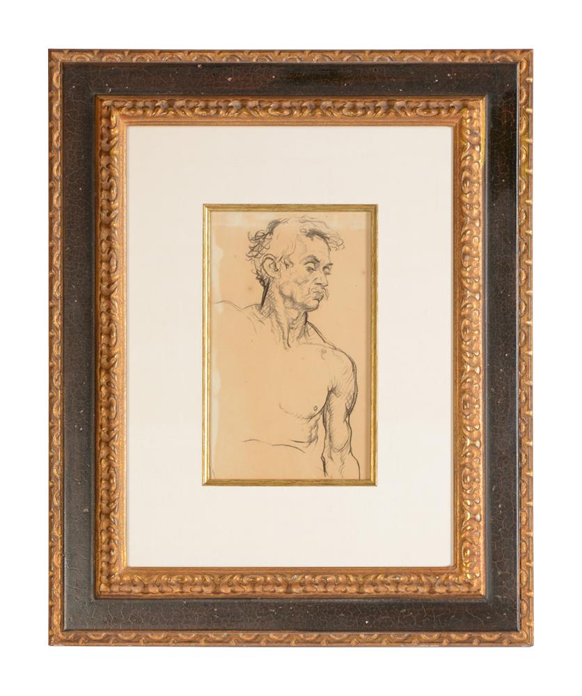 λ Attributed to Augustus John (British 1878-1961), Male figure study - Image 2 of 5