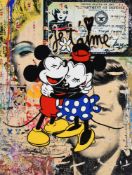 λ Mr Brainwash (French b. 1966), Beautiful Life - Mickey and Minnie Mouse