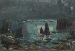 λ John Anthony Park (British 1880-1962), Night fishing at St Ives