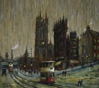 λ Arthur Delaney (British 1927-1987), Manchester Cathedral