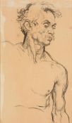 λ Attributed to Augustus John (British 1878-1961), Male figure study