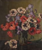 λ Herbert Davis Richter (British 1874-1955), Iris and oriental poppies