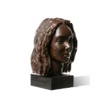 λ† Frank Dobson (British 1886-1963), Elsie Queen Myers (Child's Head), Bronze