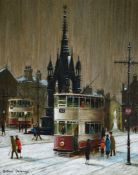 λ Arthur Delaney (British 1927-1987), Tram in front of the Albert Memorial