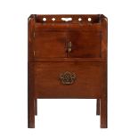 A George III mahogany night commode