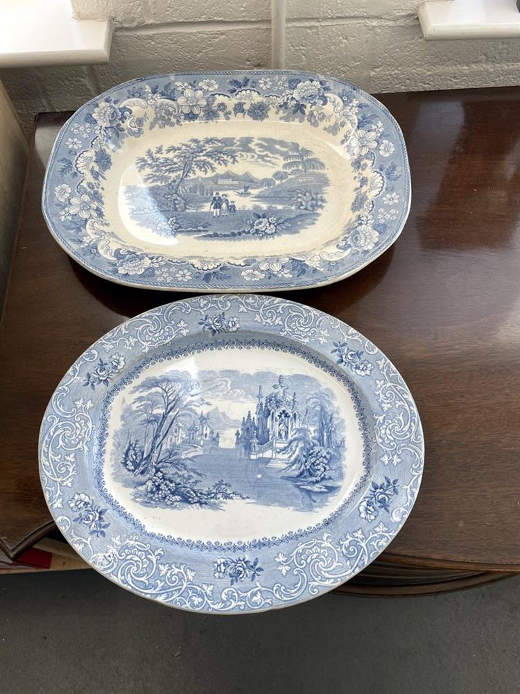 A miscellaneous selection of Staffordshire blue and white printed pottery - Image 17 of 19