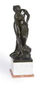 After Etienne Falconet (French 1716-1791) a bronze figure 'Venus au bain'