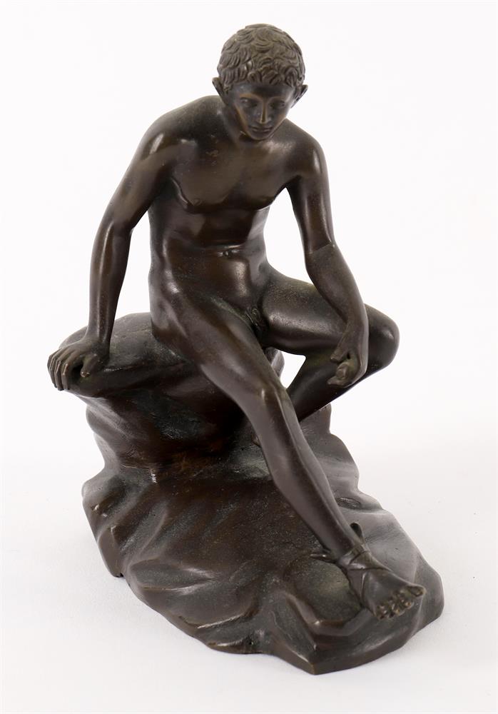 A 19th century bronze model of the seated Mercury - Image 2 of 3