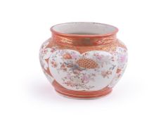 A Japanese Kaga Porcelain Jardinière