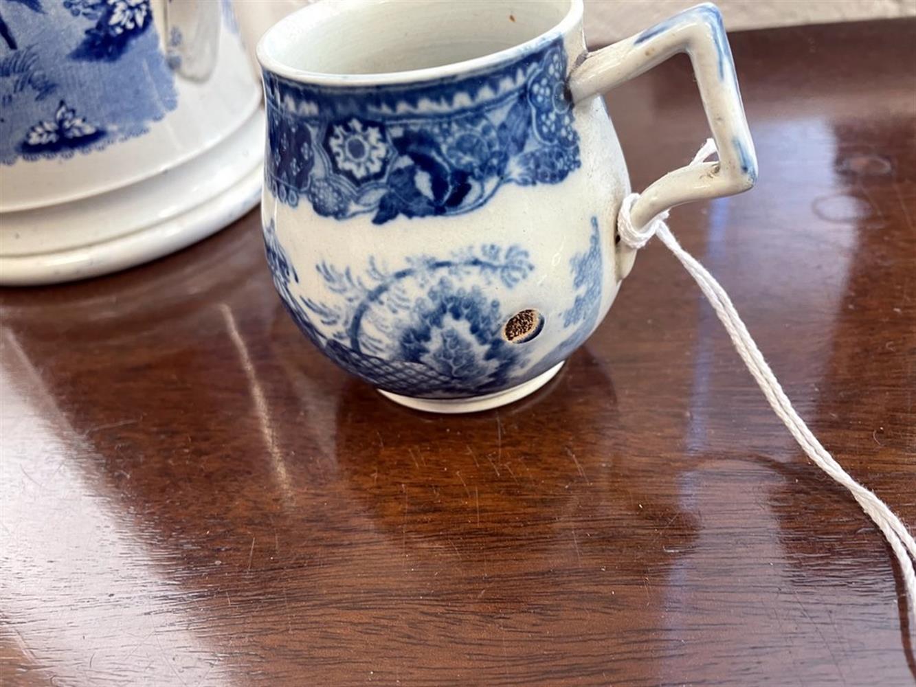 A miscellaneous selection of Staffordshire blue and white printed pottery - Image 5 of 19