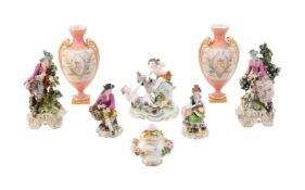 A selection of English and Continental porcelain