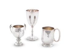Silver to include a Victorian goblet