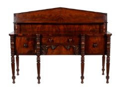 A Scottish William IV mahogany sideboard