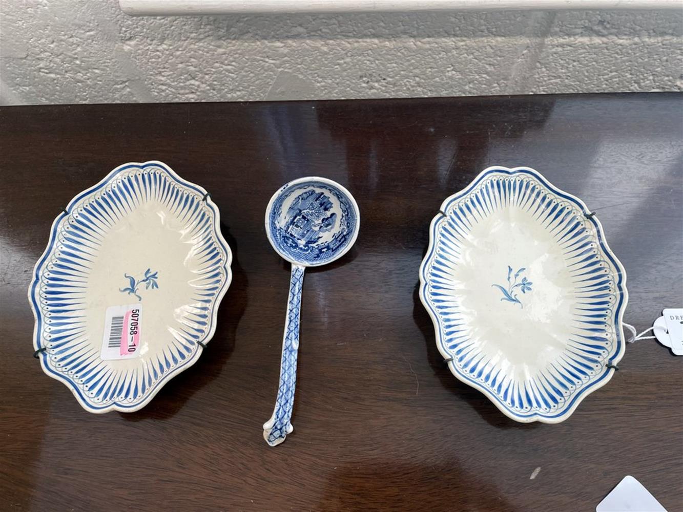 A miscellaneous selection of Staffordshire blue and white printed pottery - Image 11 of 19