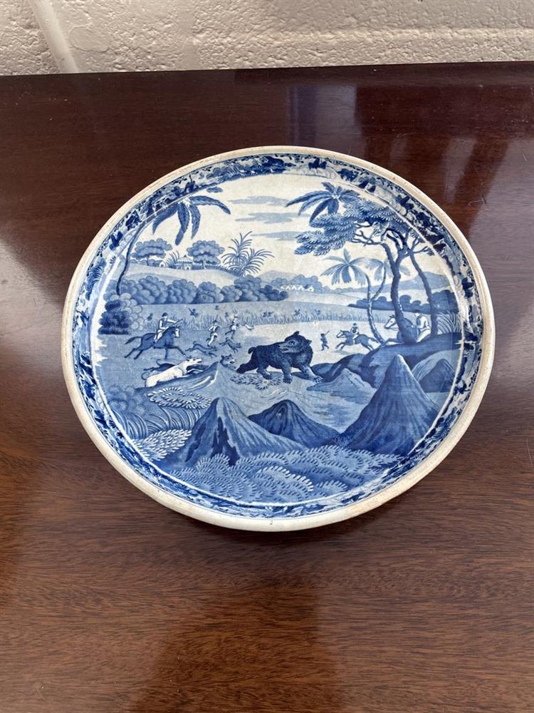 A miscellaneous selection of Staffordshire blue and white printed pottery - Image 12 of 19