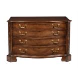 A mahogany chest of drawers in George III style