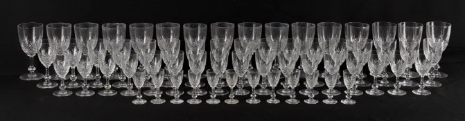 St Louis Crystal- a French suite of drinking glasses