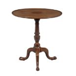 A George III mahogany tripod table