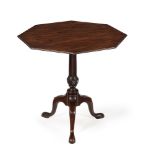 A GEORGE III MAHOGANY OCTAGONAL TRIPOD TABLE, CIRCA 1760