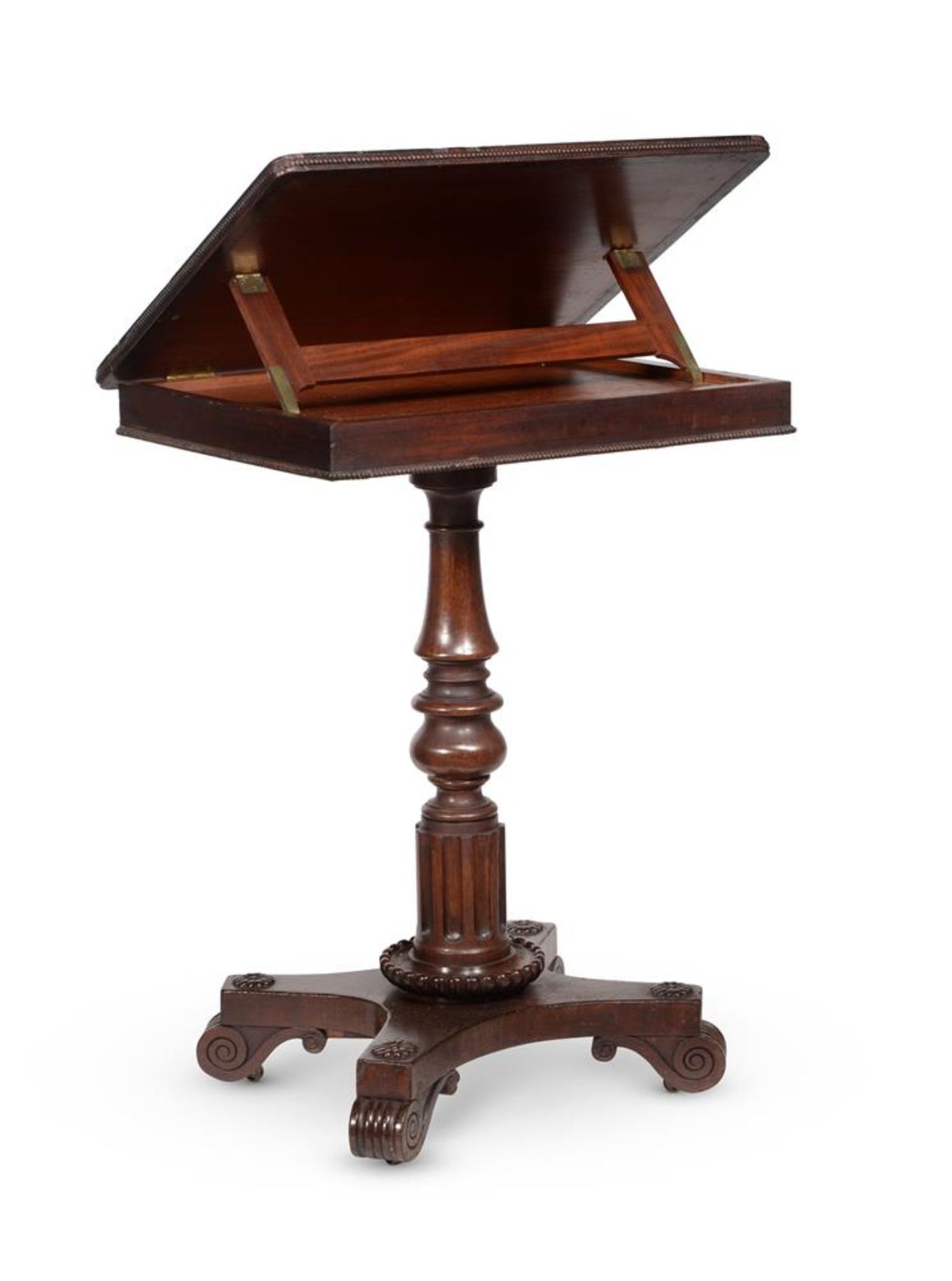 A REGENCY MAHOGANY LIBRARY READING TABLE, ATTRIBUTED TO GILLOWS, CIRCA 1815 - Image 3 of 5