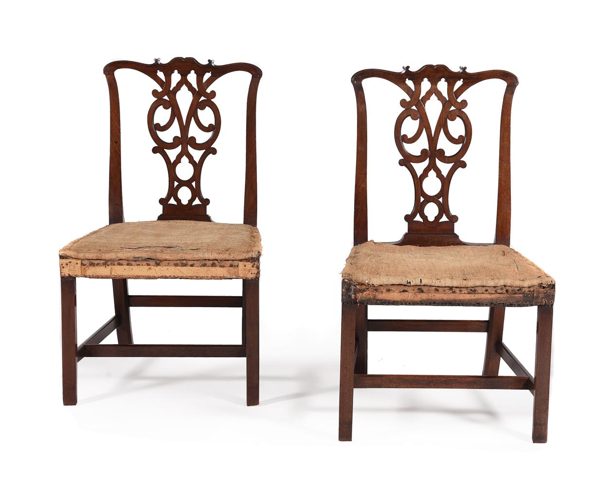 A PAIR OF GEORGE II MAHOGANY SIDE CHAIRS, IN THE MANNER OF THOMAS CHIPPENDALE, CIRCA 1750 - Image 2 of 4