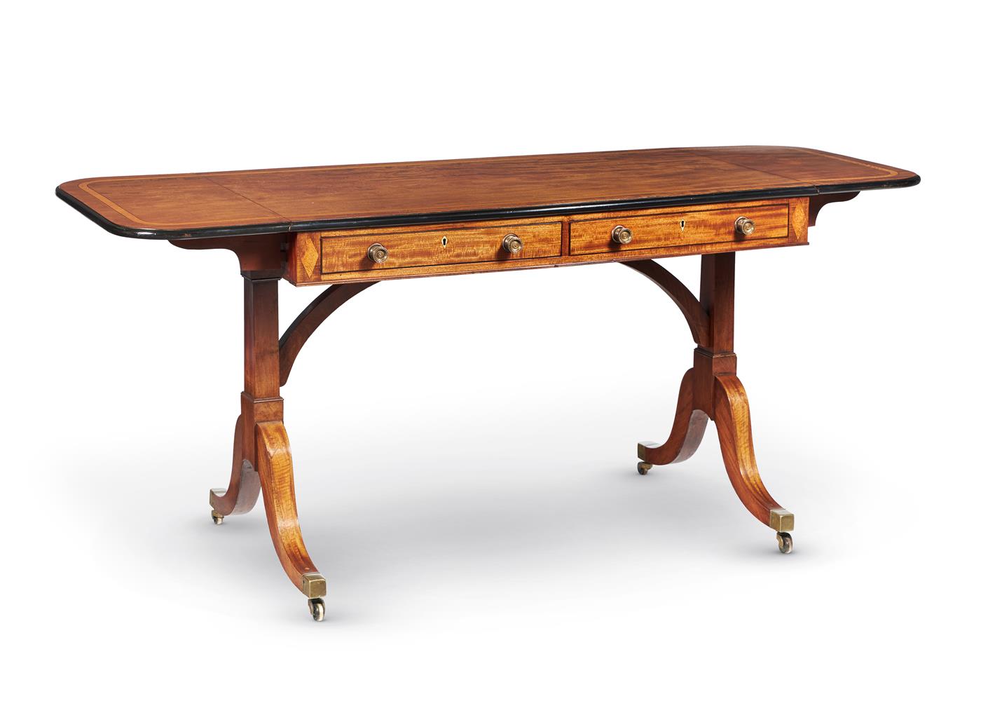 Y A GEORGE III SATINWOOD SOFA TABLE, ATTRIBUTED TO GILLOWS, CIRCA 1790 - Image 3 of 6