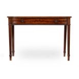A REGENCY MAHOGANY SIDE OR HALL TABLE, IN THE MANNER OF GILLOWS, CIRCA 1820