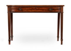 A REGENCY MAHOGANY SIDE OR HALL TABLE, IN THE MANNER OF GILLOWS, CIRCA 1820