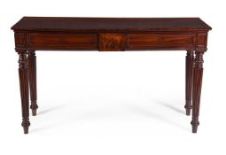 A GEORGE IV MAHOGANY SIDE OR SERVING TABLE, IN THE MANNER OF GILLOWS, CIRCA 1825