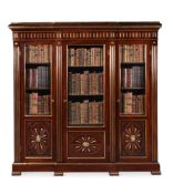 A RUSSIAN MAHOGANY AND BRASS MOUNTED BOOKCASE, FIRST HALF 19TH CENTURY