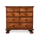A WILLIAM & MARY BURR AND FIGURED WALNUT CHEST OF DRAWERS, CIRCA 1690