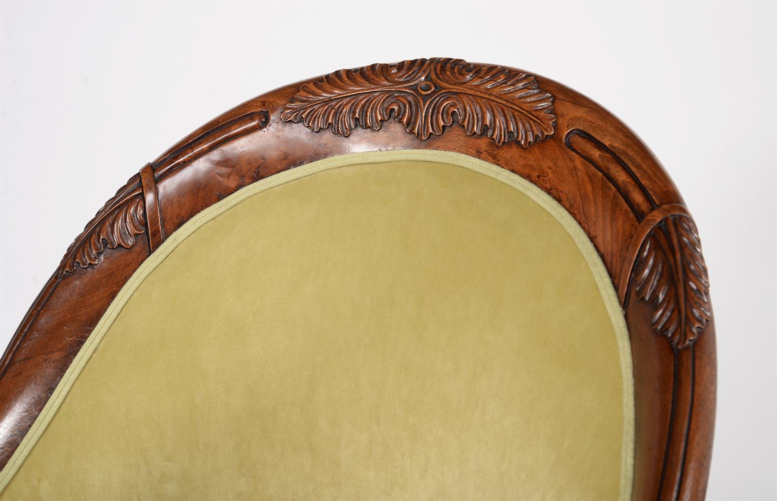 A GEORGE IV SIMULATED ROSEWOOD AND UPHOLSTERED BERGERE ARMCHAIR, ATTRIBUTED TO GILLOWS, CIRCA 1825 - Image 2 of 5
