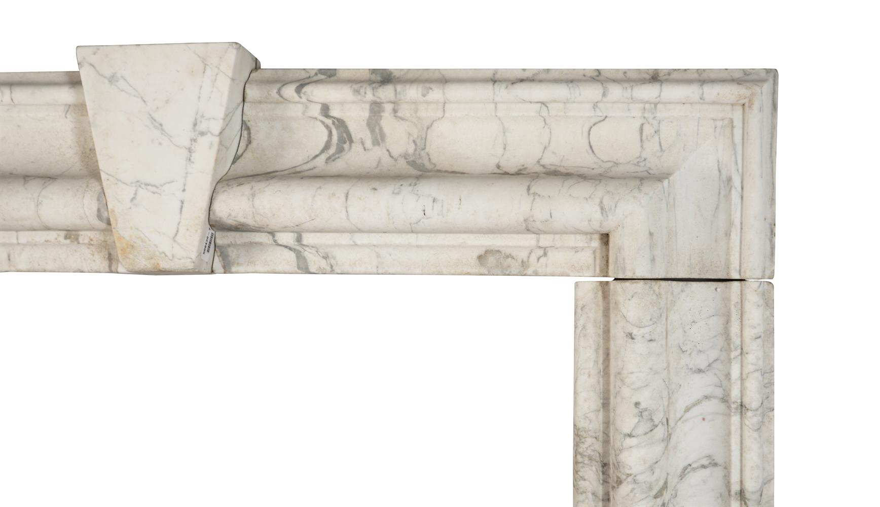 A MARBLE BOLECTION FIREPLACE SURROUND, 20TH CENTURY - Image 2 of 4